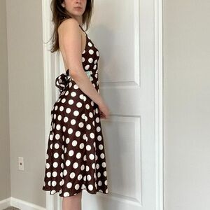 Y2K 2004 Mares Polka Dot Halter Dress
